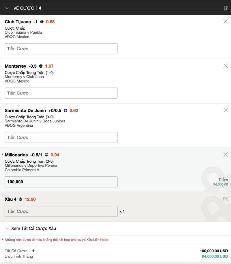 Cách Tính Thắng Thua Trong Cược Xiên